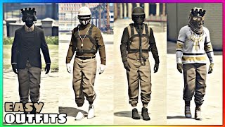 Top 4 Best Easy To Make Male Tryhard Tan Jogger Outfits 3 GTA Online [upl. by Rrats]