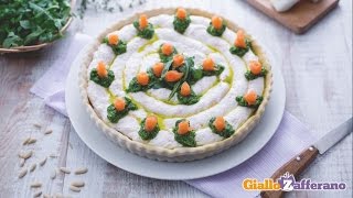 Torta salata al salmone caprino e pesto di rucola [upl. by Nowell168]