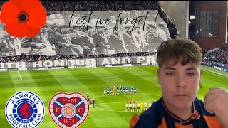 Rangers vs hearts rememberance day 💙☝️☝️☝️must watch [upl. by Eeimaj551]