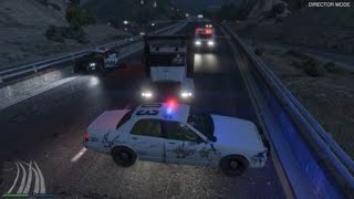 Brake checked me and a hit and run LSPD VS HIGHWAY PATROL [upl. by Ytsihc]