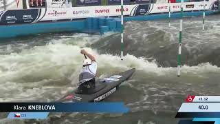 Klara Kneblova CZE Junior Canoe Final  2023 ICF CanoeKayak Slalom Junior amp U23 World Championships [upl. by Earaj]