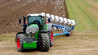 Fendt 1050 vario  8 furrow Lemken Diamant 11 OnLand Plowing  KMWP  Pflügen [upl. by Yessydo322]