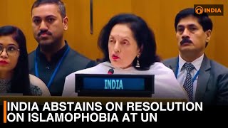 India abstains on resolution on Islamophobia at UN  News Hour Headlines [upl. by Nehttam]