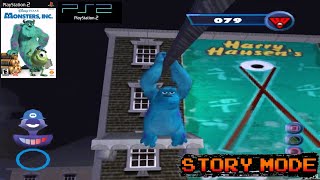 MONSTERS INC PS2  STORY MODE  NAMATIN [upl. by Barnum]