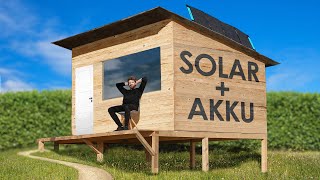 Autarkes Gartenhaus mit Solarpanels amp Stromspeicher [upl. by Earahs]