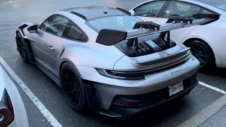 Porsche 911 992 GT3 RS Weissach Pack spotted in Richmond BC Canada [upl. by Small]