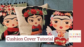 Easy Zipped Cushion Cover Tutorial [upl. by Schmitz]