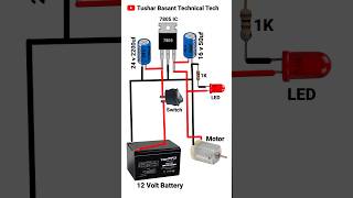 7805 IC 12 Volt DC To Convert 5 Volt DC Connection shorts [upl. by Adehsar]