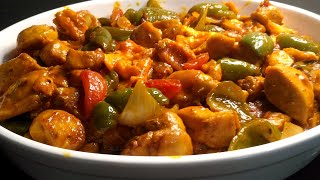 Chicken Jalfrezi Recipe • Restaurant Style • چکن جلفریزی ریسٹورینٹ سٹائل • Kitchen With Rania [upl. by Adiaroz]