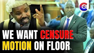 MP Theodore Ssekikubo Demands Immediate Censure Motion Debate Urges Deputy Speaker Tayebwa to Act [upl. by Atekihc]