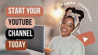 The EASIEST way to start a YouTube channel  How to start a YouTube channel 2023 [upl. by Akinas]