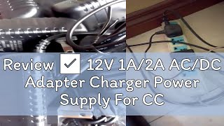 Review ✅ 12V 1A2A ACDC Adapter Charger Power Supply For CCTV Security  TV Plus  WIFI Routers [upl. by Sager]