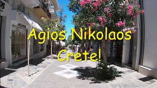 Agios Nikolaos Crete Walking Tour Agios Nikolaos Greece Center Lake amp Marina [upl. by Lowndes]