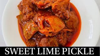 HOW TO MAKE SWEET LIME PICKLE GOAN SWEET LIME PICKLE LEMON PICKLE ACHAR GOAN RECIPE BY NATASHA [upl. by Solracsiul]