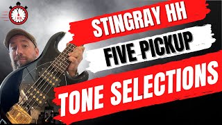 All 5 StingRay HH Pickup Tones Demo [upl. by Ivey]