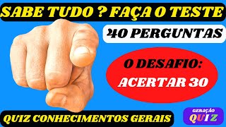 ✅😃😃Quiz Perguntas Respostas Conhecimentos Gerais Ensino Médio  Concursos  Questionário 15 [upl. by Ultun]