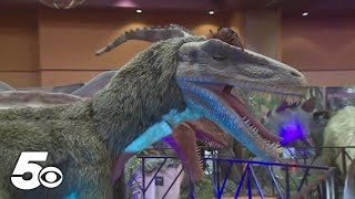 Jurassic Quest brings dinosaur exhibit to Rogers [upl. by Icul]