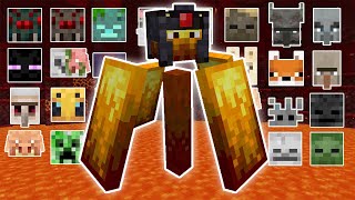 WILDFIRE VS ALL MOBS OUTVOTED MOD  MINECRAFT [upl. by Rahal]