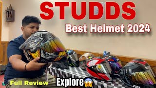 2024 Studds Helmets  Full Studds Helmet Review  All Type Of Helmets Studds Drifter D6💥😱Watch Now [upl. by Blane969]