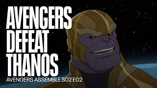 The Avengers defeat Thanos  Avengers Assemble [upl. by Atel]