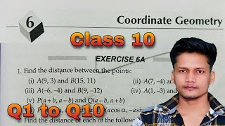 Class 10 Ex 6A Coordinate Geometry Q1 to Q10 RS Aggarwal  CBSE  New syllabus  Rajmith study [upl. by Reid]