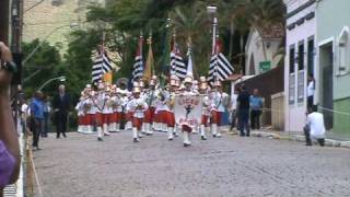 Banda Marcial Liceu Noroeste de Bauru Entrada Estadual 09 [upl. by Egidius]