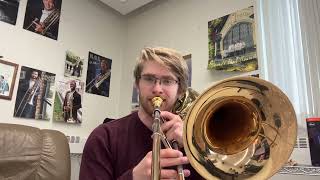 GrigorievHawes  No 4  Bass Trombone Etude [upl. by Love]