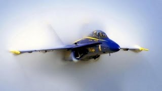 Blue Angel In High Speed Mach Pass w Vapor Wave  2015 [upl. by Ary987]