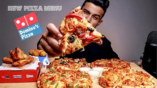 12 AM MIDNIGHT DOMINOS CRAVING MUKBANG ASMR  Dominos New Menu MUKBANG  BIG BITES  Akshanshu [upl. by Sunderland]