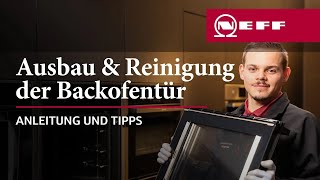 Backofentür amp Scheibe ausbauen und reinigen [upl. by Ahsienad891]