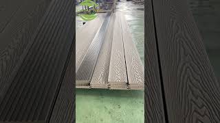 wpcdecking waterproof woodplasticcomposite Outdoor wpc solid embossing decking [upl. by Meensat781]