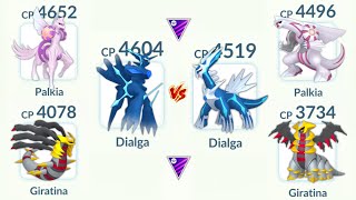 ORIGIN FORME vs NORMAL FORME Dialga Palkia Giratina in Pokemon GO [upl. by Prudhoe]