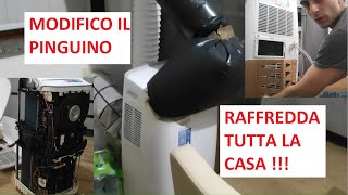 Come Modificare Potenziare Condizionatore Portatile Pinguino e Raffreddare Tutta Casa Fai Da Te DIY [upl. by Scevor526]