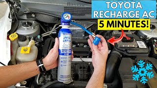 Properly Recharge Your Cars Air Conditioning AC System in LESS than 5 Minutes  Toyota  Lexus [upl. by Anialahs]