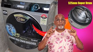 வீட்ல புது Washing மெஷின் ⚡ Haier Automatic Front Loading Washing Machine  Features HW75DM14959 [upl. by Garlaand]