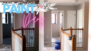 PAINTING MY ENTIRE HOUSE AGREEABLE GRAY BY SHERWIN WILLIAMS  DAY 1 OF PAINT MY FIXER UPPER  EP 8 [upl. by Yednarb]