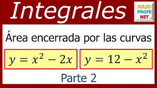 ÁREA ENTRE CURVAS  Ejercicio 5 Parte 2 [upl. by Yllah]