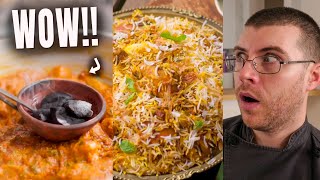 Pro Chef Reacts To How A REAL Chicken Biryani is MADE [upl. by Norvol]