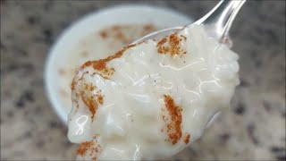 ARROZ DOCE CREMOSO COM LEITE CONDENSADO E LEITE DE COCO  RECEITA DELICIOSA [upl. by Sartin]