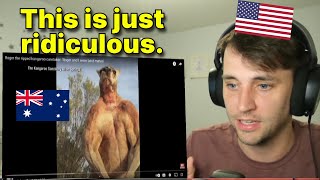 AUSTRALIAS MOST RIPPED KANGAROO quotRoger the Rooquot American reaction [upl. by Bushweller550]