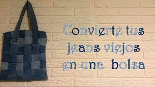 Bolsa hecha de jeans viejos [upl. by Anytsirhc]