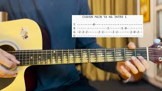 CHAHUN MAIN SONG GUITAR INTRO TABS [upl. by Deeas834]