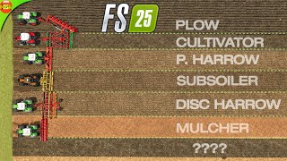 All Soil Textures in Farming Simulator 25 from Different tools ft Ground Deformation [upl. by Ellenig337]