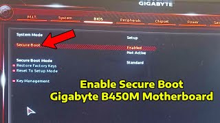 How To Enable Secure Boot in Gigabyte B450M Motherboard [upl. by Aisa910]