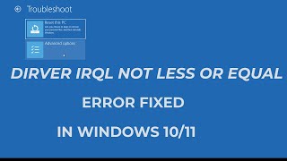 How To Fix Windows 10 DRIVER IRQL NOT LESS OR EQUAL NDISSYS Blue Screen  2023 [upl. by Yorgos]