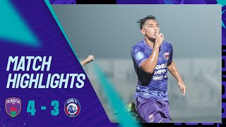 MATCH HIGHLIGHTS BRI LIGA 1 202324  PERSITA 43 AREMA FC [upl. by Attemaj]