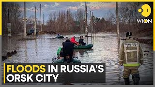 Russia Dam bursts forcing thousands to evacuate in floodhit southern region  Latest News  WION [upl. by Peonir]