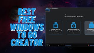 Best Free Windows To Go Creator [upl. by Nyladnar]