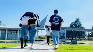 4K Trước cổng trường đại học YeungNam UNIV Gyeongsan Daegu [upl. by Frost]