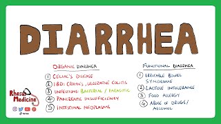 WHAT IS DIARRHEA Diarrhea Causes Organic vs Functional Diarrhea Acute vs Chronic Diarrhea [upl. by Anjanette]